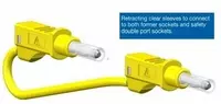 4mm Stacking Retractable Shroud Banana Plug Lead 600V